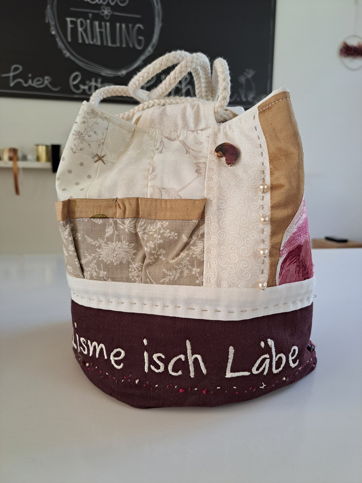 Strick- und Nähbeutel Komebukuro