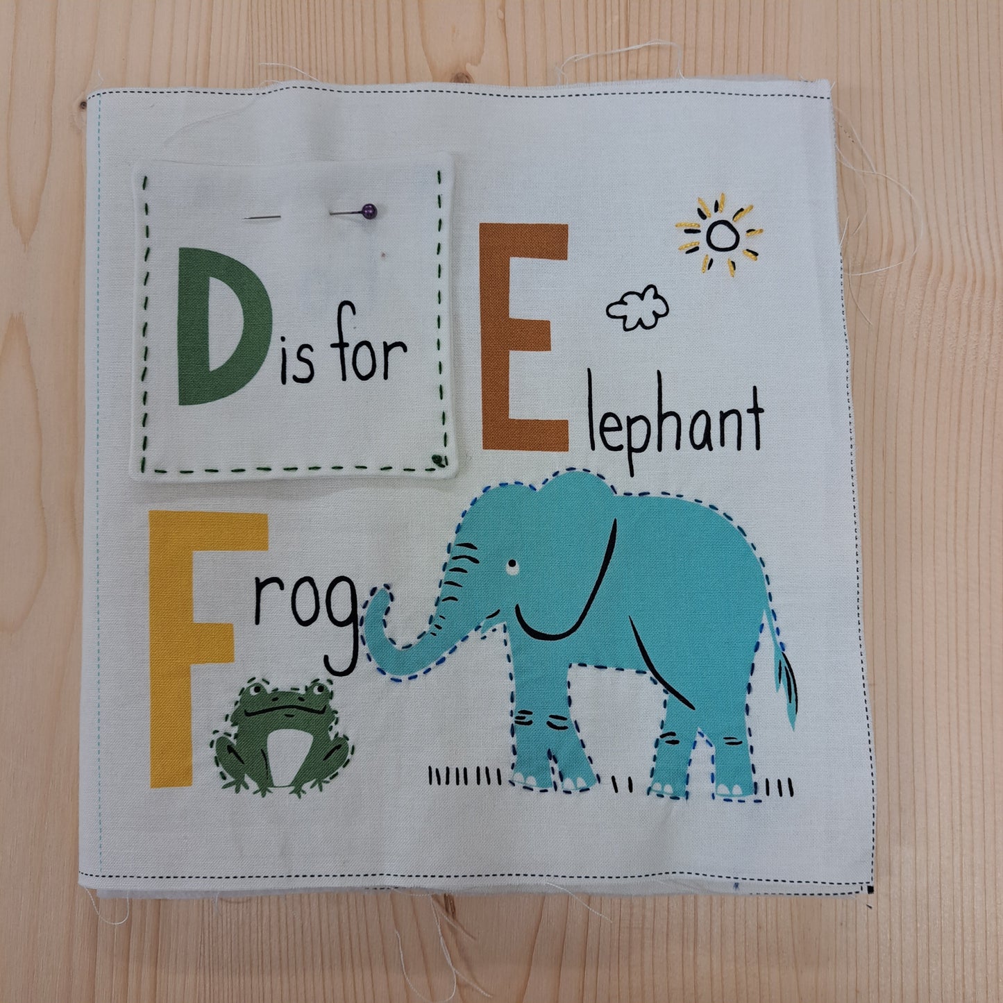 Anleitung Kinderbuch Panel ABC mit Tieren
