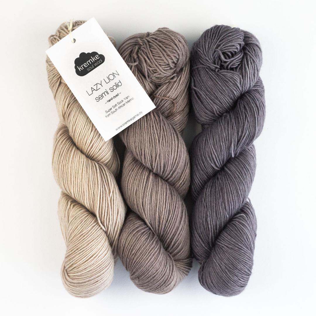Lazy Lion Sock Yarn semi solid