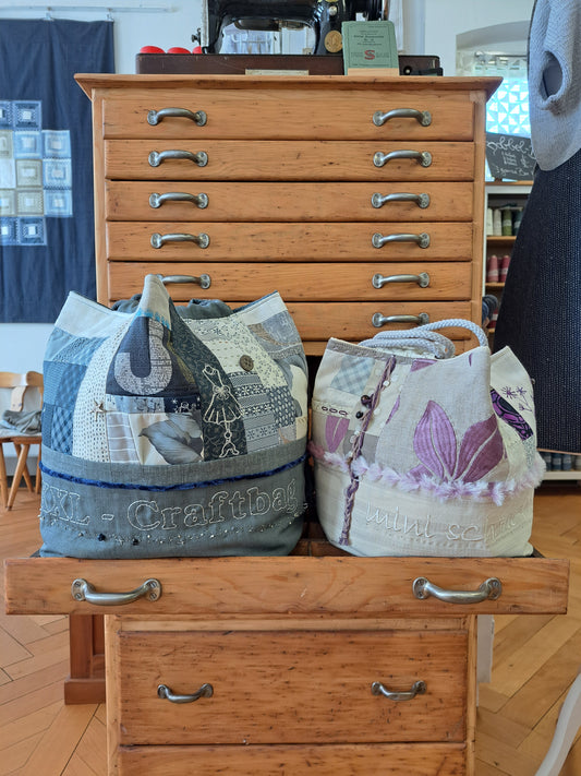 Strick- und Nähbeutel Komebukuro