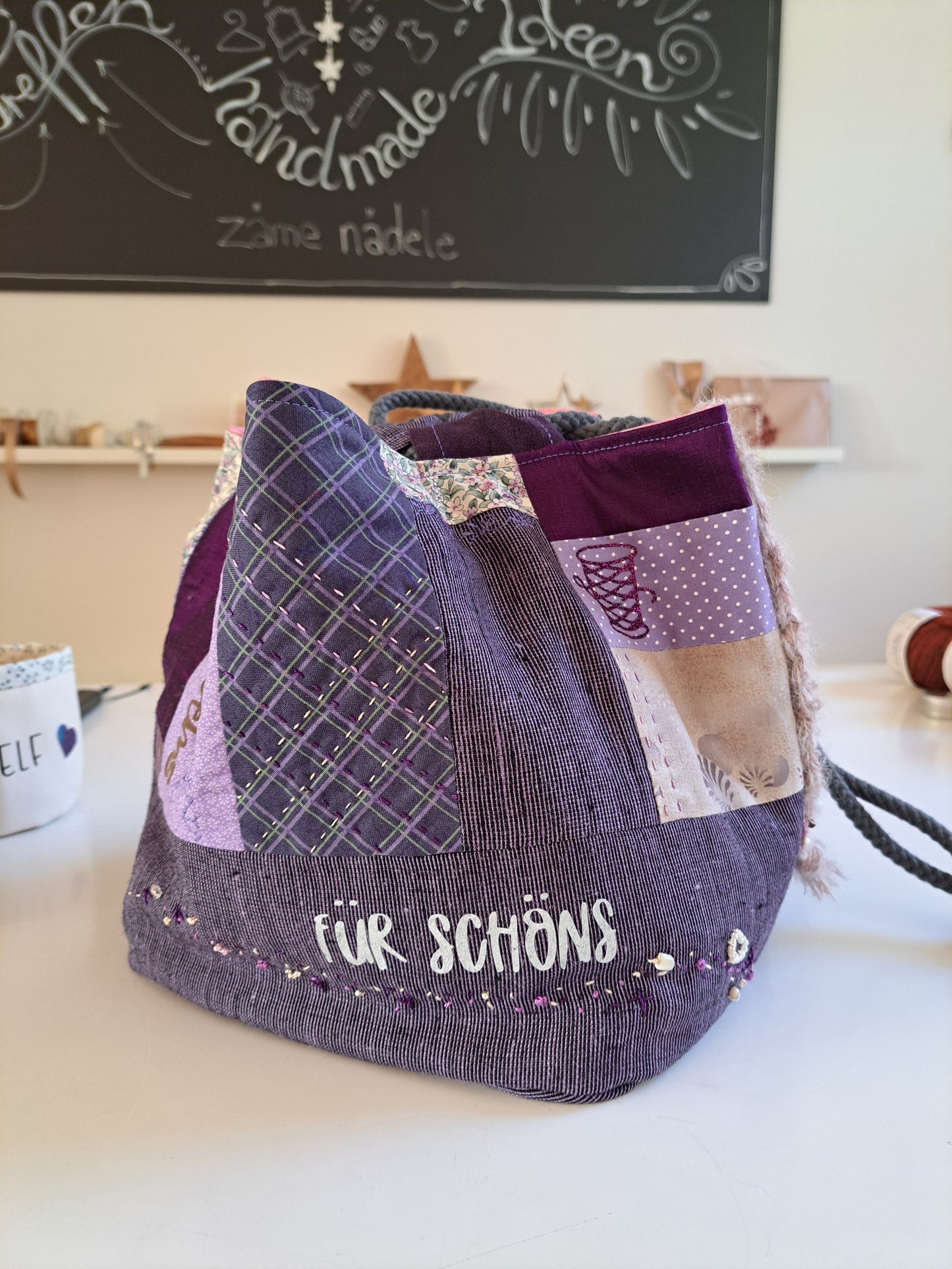 Strick- und Nähbeutel Komebukuro