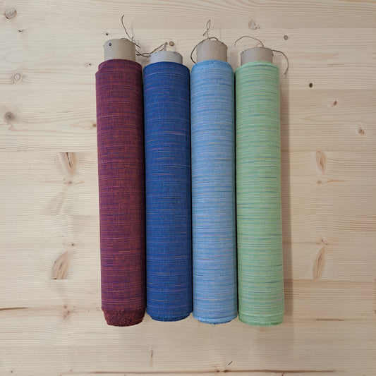 Shima Tsumugi Cotton Woven Stripes Fabric