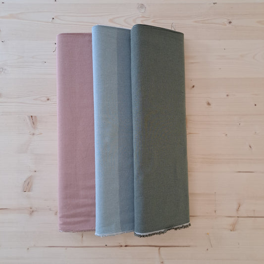 Yarn Dyed Sakizome Cotton Fabric Little Check