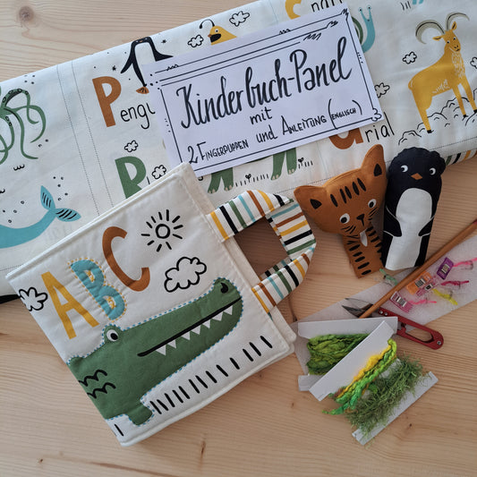 Anleitung Kinderbuch Panel ABC mit Tieren