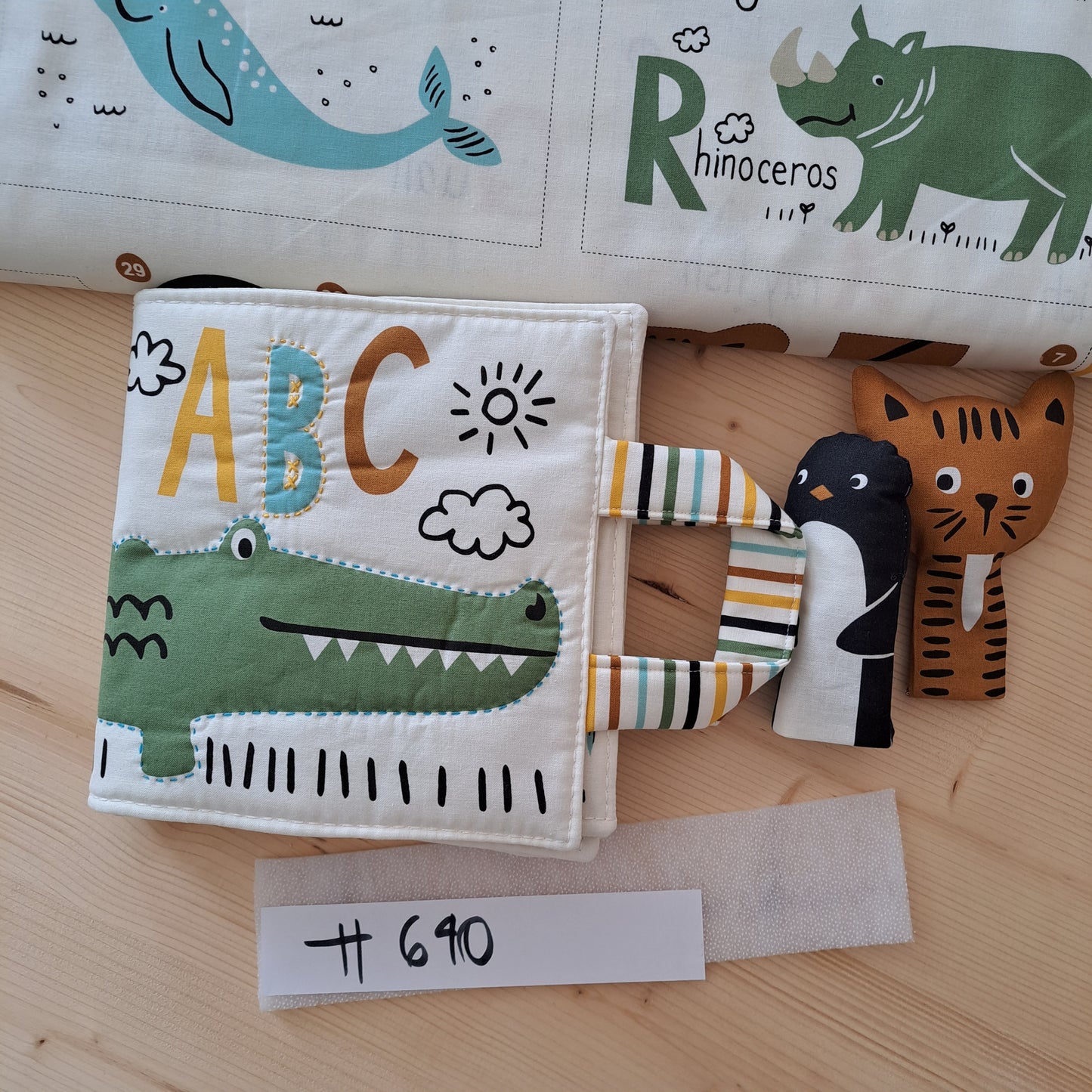 Anleitung Kinderbuch Panel ABC mit Tieren